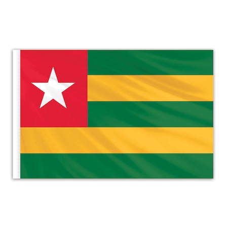 Togo Indoor Nylon Flag 3'x5'
